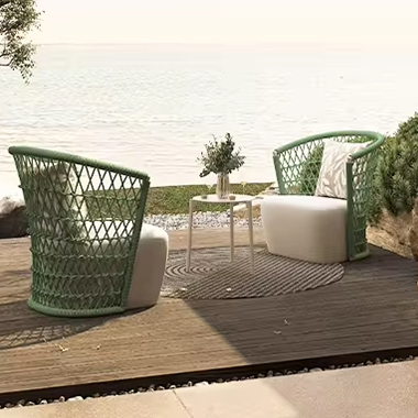 RH outdoor furniture at the beach in Australia