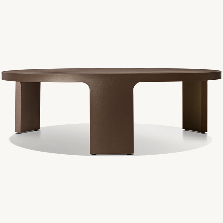 Beonte Aluminum Round Coffee Table (1)