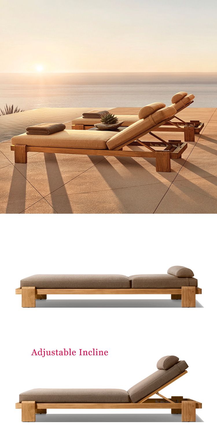 teak lounger